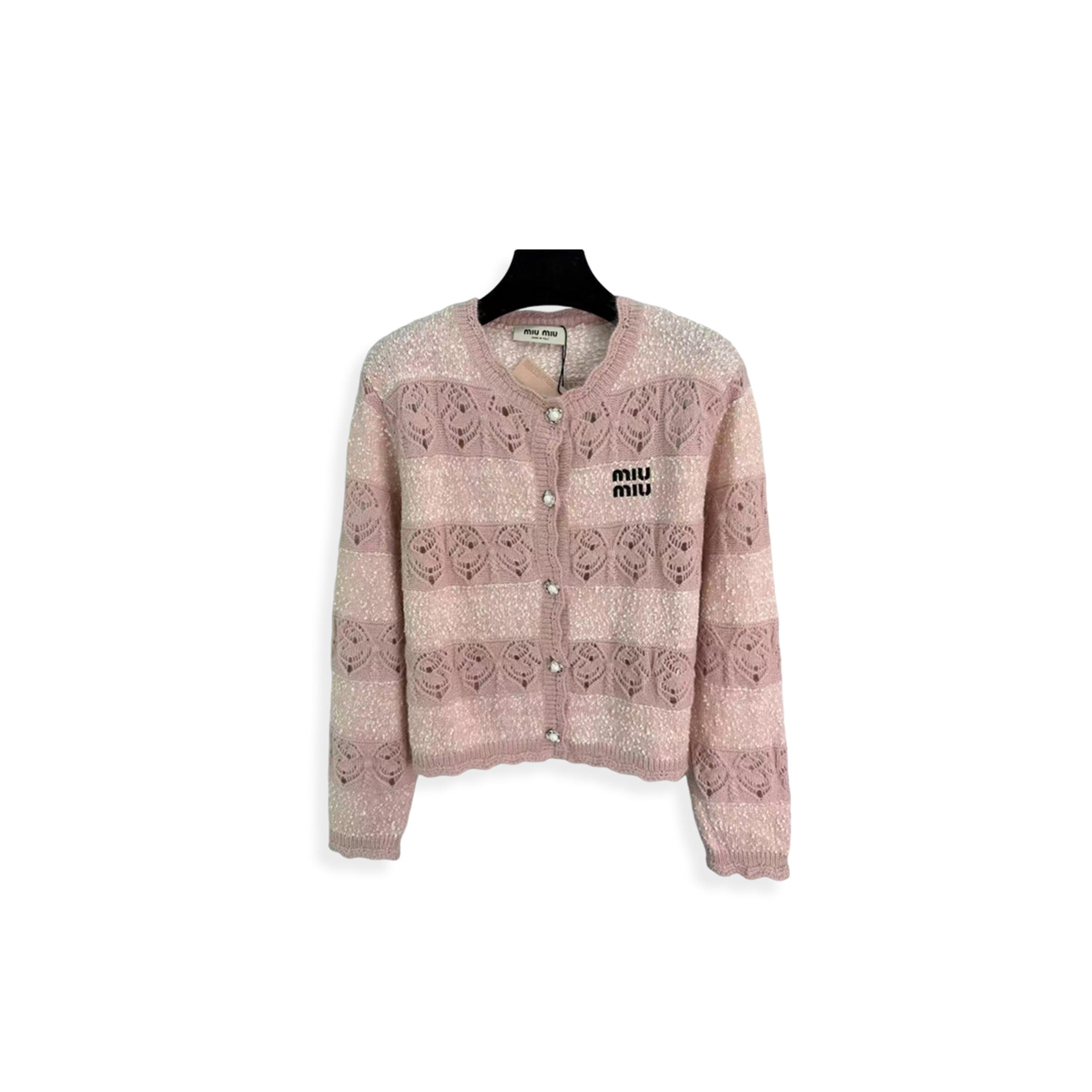 M1v M1v vintage sweet women cake pattern embroidery short sweater